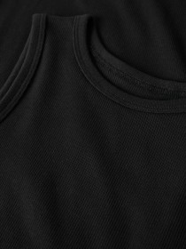 NAME IT Rib Maxi Kjole Nakal Black